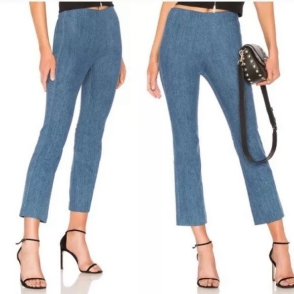 rag & bone Denim - Rag & Bone Hina High Waist Kick Crop Denim Pants Blue Clean Ambra Women’s Sz 8